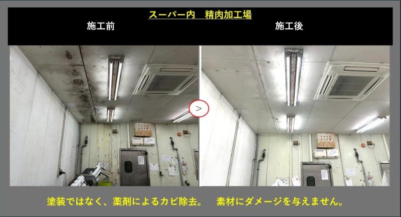 カビ取り施工　実例